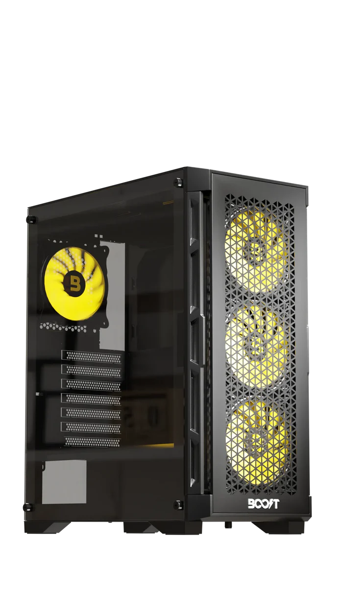 Boost Casing Enclosure Pro Series P300 with 4 ARGB Fans Boost Casing Enclosure Pro Series P300 with 4 ARGB Fans